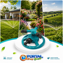 Aspersores Pulverizador Giratório Automático 360° 3 Bicos - ÁquaGiro™