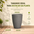 Vaso Para Plantas Com Design Escovado - PREMIUM