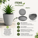 Vaso Para Plantas Com Design Escovado - PREMIUM