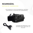 Lanterna de Cabeça recarregável IMPERMEÁVEL - Portal Shop Brasil | Compre 1 Leve 2
