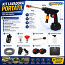 Lavadora de Alta Pressão Portátil e Recarregável (2 Baterias inclusas!)