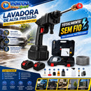 Lavadora de Alta Pressão Portátil e Recarregável (2 Baterias inclusas!)