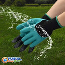 Luvas Com Garras para Jardinagem - TerraGrip™