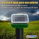 Repelente Solar Ultrassônico Pest-FREE Zone - Espanta Pombo, Morcegos e Pragas – A Prova D'água 24 Horas PortalShopBrasil