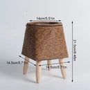 Cesta De Flores De Tecido Nórdico Com Pernas Removíveis, Pote De Imitação De Rattan, Suporte de planta