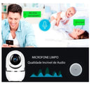 Babá Eletrônica Câmera Giratória de Monitoramento Microfone e Visão Noturna