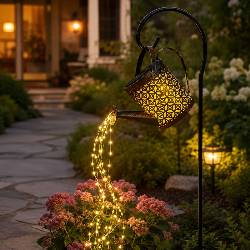 Luminária Solar Decorativa Regador Jardim - SolarCan