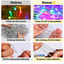Luzes de Árvores de Natal Decorativas em Cascata – LumiChristmas™