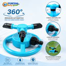 Aspersores Pulverizador Giratório Automático 360° 3 Bicos - ÁquaGiro™