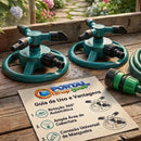 Aspersores Pulverizador Giratório Automático 360° 3 Bicos - ÁquaGiro™