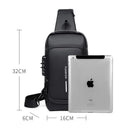 Mochila Anti-Furto com Senha Usb Slim Bag