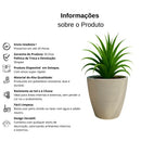 Vaso Para Plantas Com Design Escovado - PREMIUM