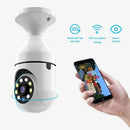 Câmera Lâmpada Vigia Rotativa 360 WiFi