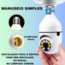 Câmera Lâmpada Vigia Rotativa 360 WiFi
