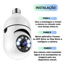 Câmera Lâmpada Vigia Rotativa 360 WiFi