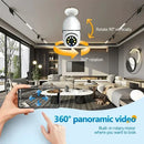 Câmera Lâmpada Vigia Rotativa 360 WiFi