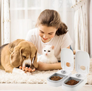 Comedouro Duplo e Automático Para Gatos com Temporizador