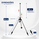 Aspersor Tripé de irrigação 360° - IrrigaMax™ (Top Premium)