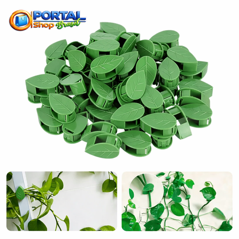Clips de Folhas Adesivas Para Por Plantas na Parede - Portal Shop Brasil