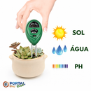 Medidor de Ph Solo 3 em 1 - Sensor de Umidade