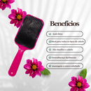 Escova Raquete De Desembaraçar E Pentear Cabelos Flex Hair Almofada