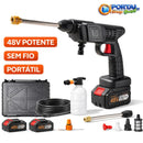 Lavadora de Alta Pressão Portátil e Recarregável (2 Baterias inclusas!)