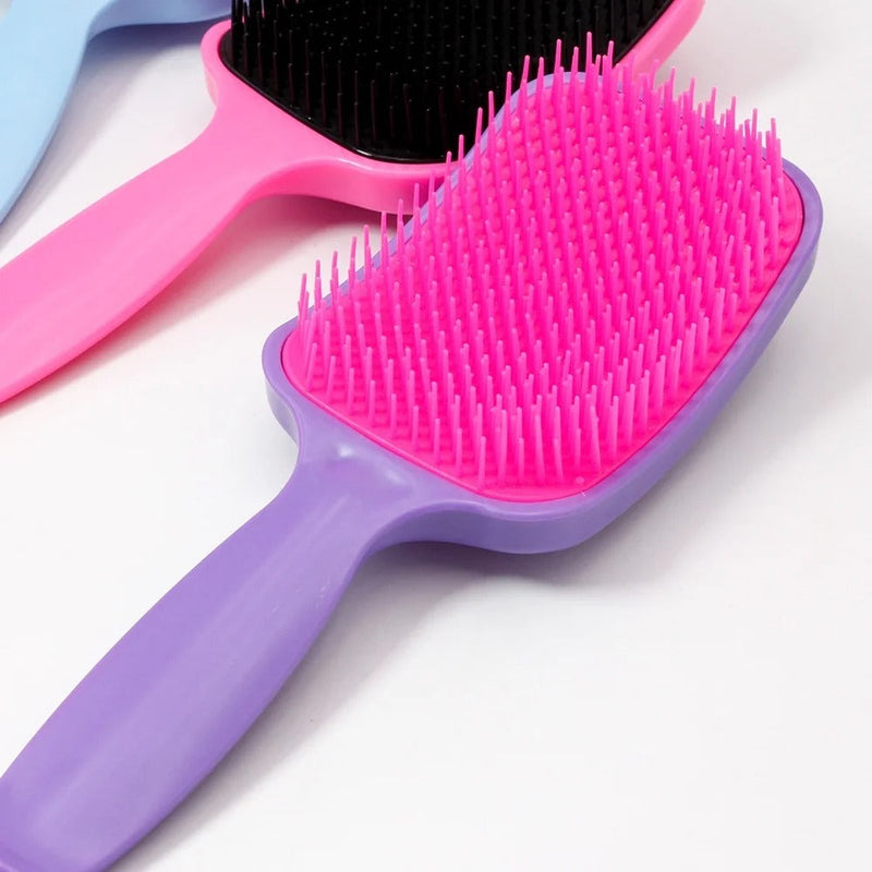 Escova Raquete De Desembaraçar E Pentear Cabelos Flex Hair Almofada
