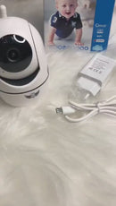 Babá Eletrônica Câmera Giratória de Monitoramento Microfone e Visão Noturna