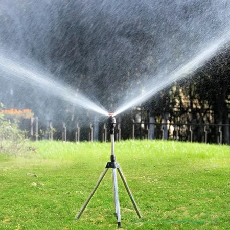 Aspersor Giratório Automático Tripé para Irrigação 360° - IrrigaMax™ (Top Premium)
