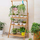 Suporte para Vasos de Plantas com Três Prateleiras PortalShopBrasil™