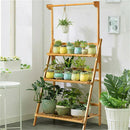 Suporte para Vasos de Plantas com Três Prateleiras PortalShopBrasil™